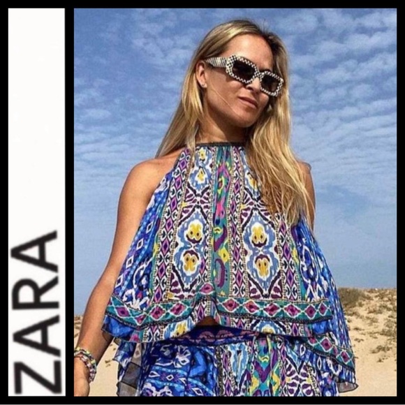 NWT Zara Halter Swing Top - Picture 4 of 11